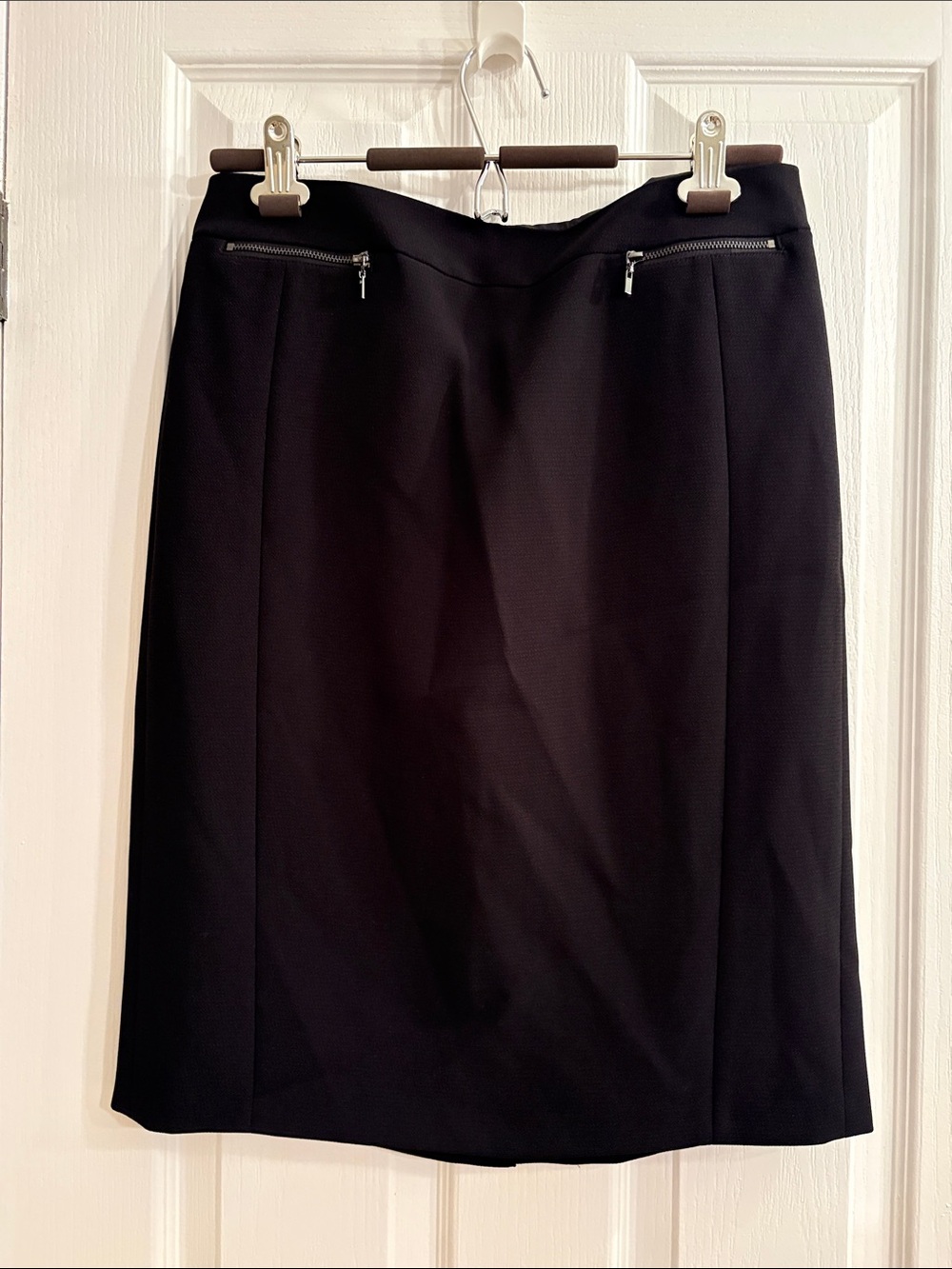 Gerry Weber Black Pencil Skirt with Front Zip Details